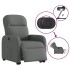 Sillón eléctrico reclinable elevable de tela gris