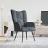 Sillón de relax de terciopelo gris