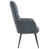 Sillón de relax de terciopelo gris