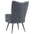 Sillón de relax de terciopelo gris