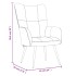 Sillón de relax de terciopelo gris