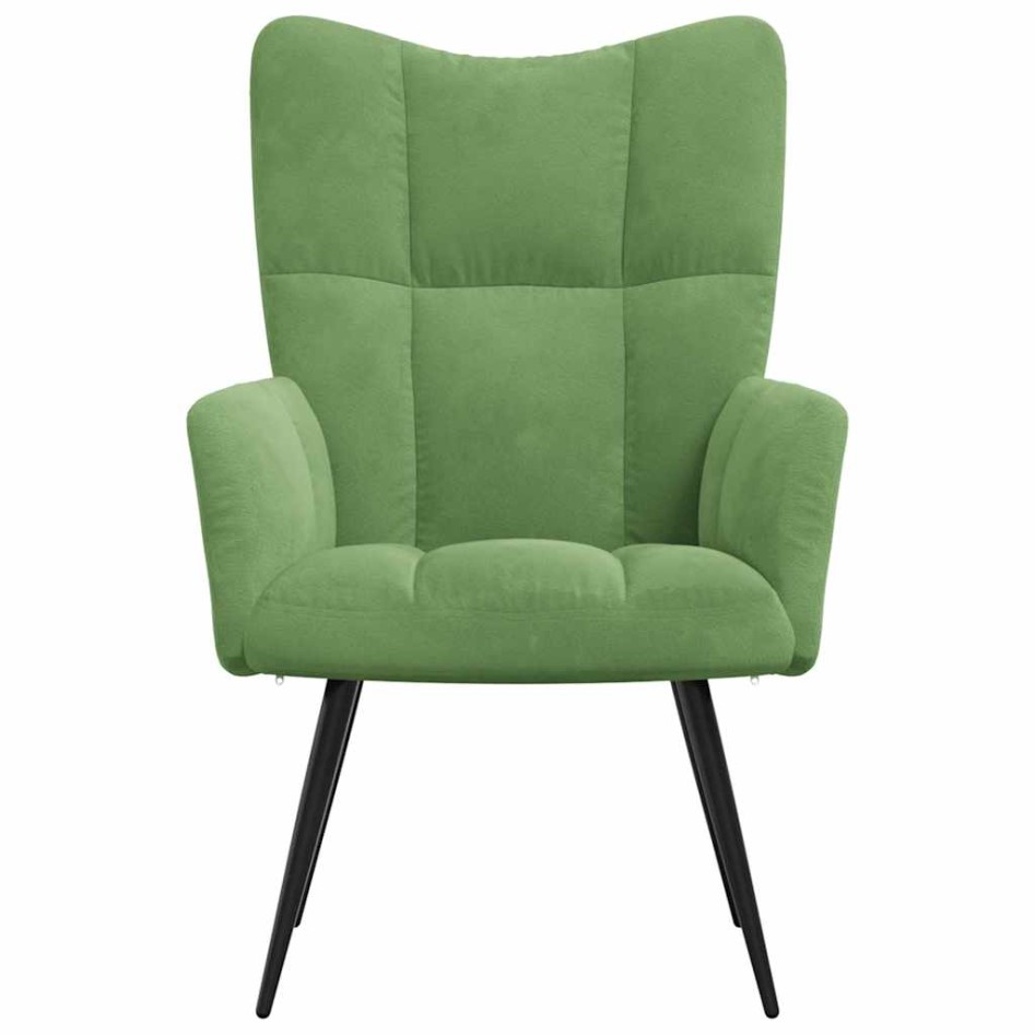 Sillón de relax de terciopelo verde