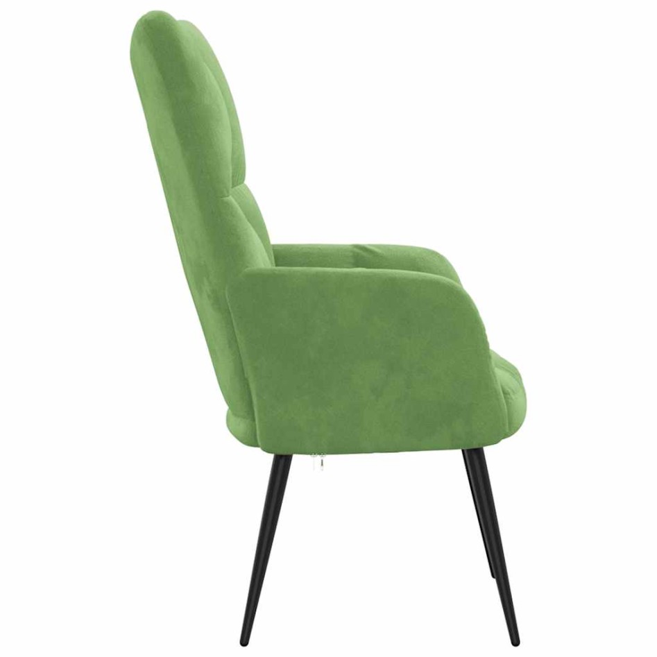 Sillón de relax de terciopelo verde
