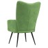 Sillón de relax de terciopelo verde