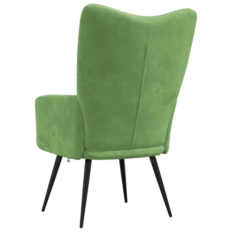 Sillón de relax de terciopelo verde