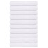 Toallas de sauna 10 uds 100% algodón blanco 80x200 cm 360