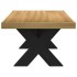 Mesa de centro NOAIN patas en X madera maciza pino 120x60x40