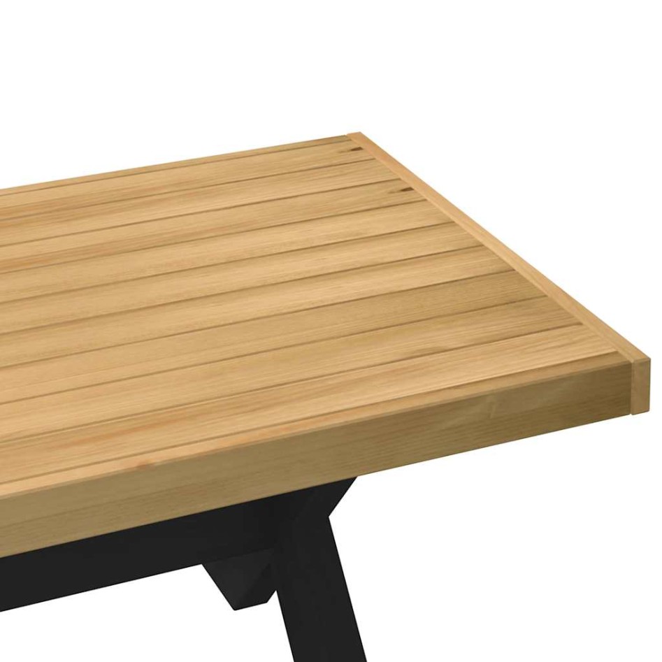 Mesa de centro NOAIN patas en X madera maciza pino 120x60x40