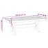 Mesa de centro NOAIN patas en X madera maciza pino 120x60x40