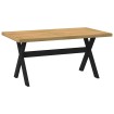 Mesa comedor NOAIN patas forma X madera maciza pino 160x90x75cm