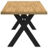 Mesa comedor NOAIN patas forma X madera maciza pino