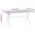 Mesa comedor NOAIN patas forma X madera maciza pino