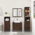 Armario de baño madera contrachapada roble marrón