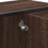 Armario lavabo baño madera ingeniería roble marrón 80x33x60