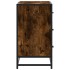 Armario lavabo baño madera ingeniería roble ahumado 80x33x60