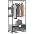 Armario de madera de ingeniería gris Sonoma 90x50x180