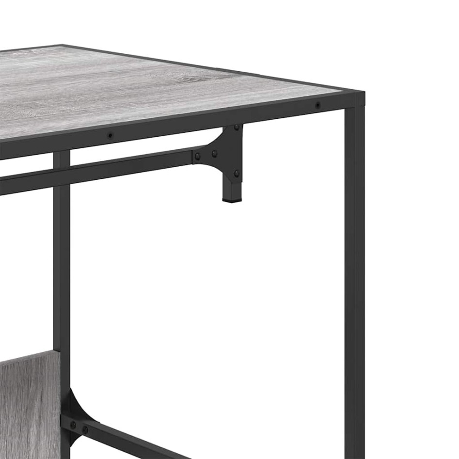 Armario de madera de ingeniería gris Sonoma 90x50x180