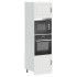 Armarios para horno 2 uds Lucca blanco madera de