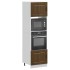 Armarios para horno 2 uds Lucca roble marrón madera