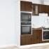Armarios para horno 2 uds Lucca roble marrón madera