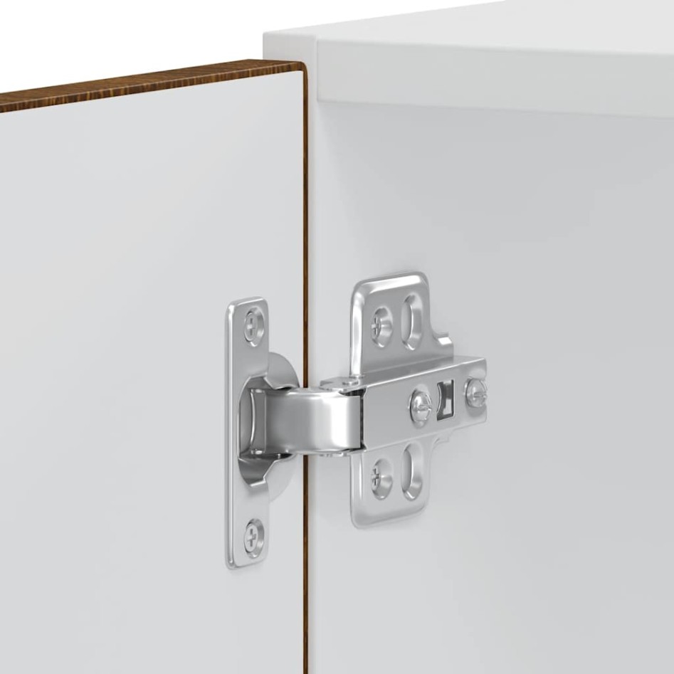 Armarios para horno 2 uds Lucca roble marrón madera