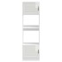 Armarios para horno 2 uds Lucca blanco