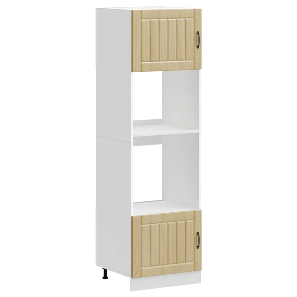 Armarios para horno 2 uds Kalmar roble sonoma madera