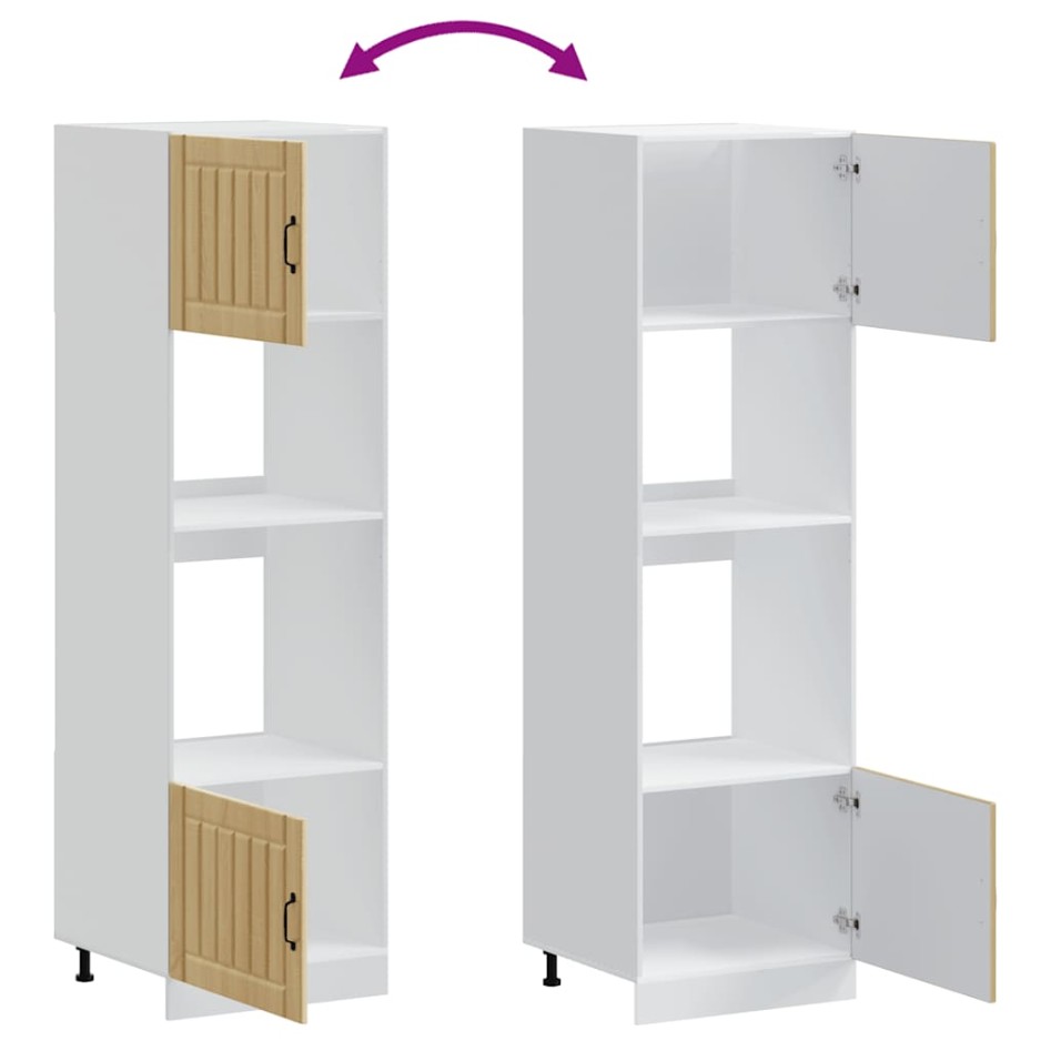 Armarios para horno 2 uds Kalmar roble sonoma madera