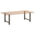 Patas para mesa de centro de acero natural 2 uds 100x(72-73)