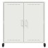 Aparador de acero laminado en frío blanco 68,5x39x72