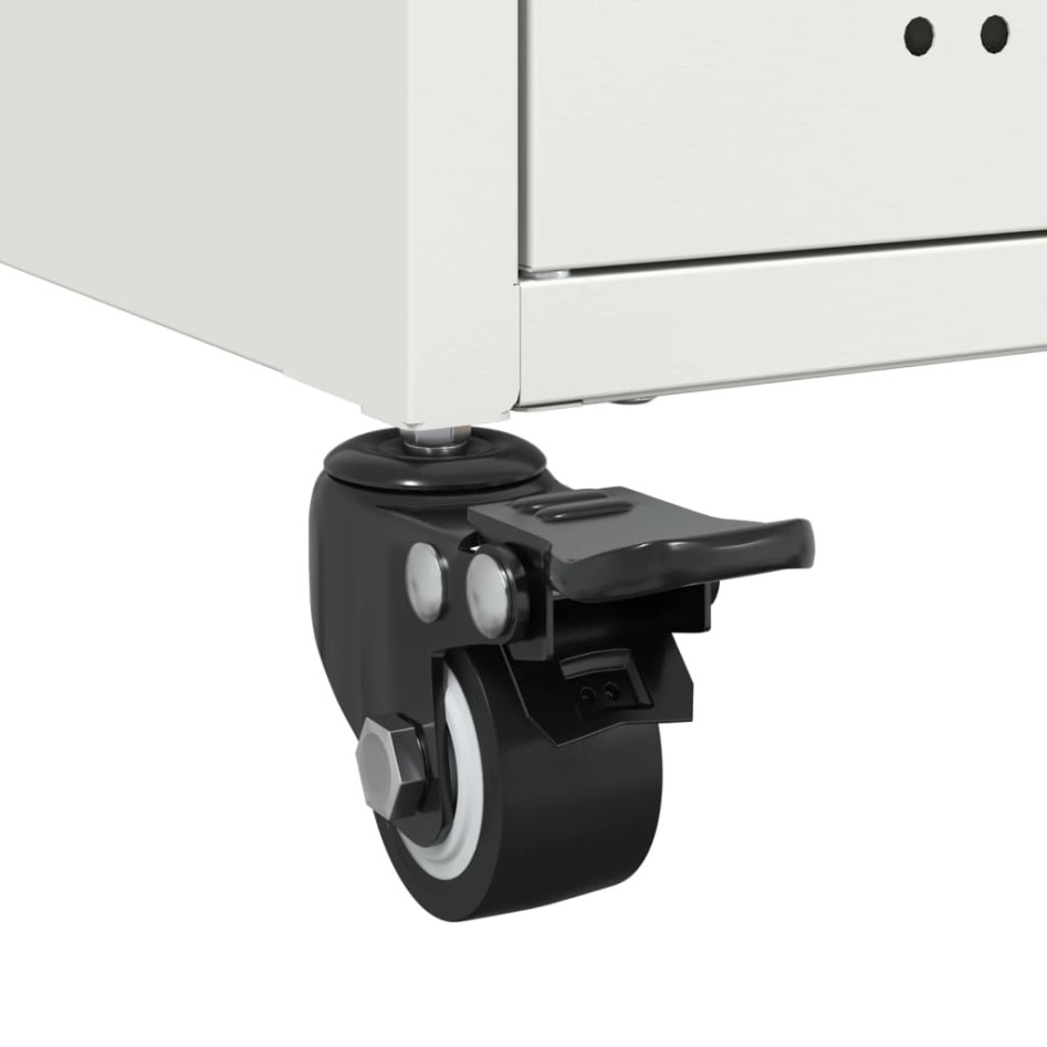 Aparador de acero laminado en frío blanco 68,5x39x72