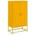 Aparador de acero amarillo mostaza 68,5x38,5x123,5