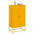 Aparador de acero amarillo mostaza 68,5x38,5x123,5