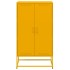Aparador de acero amarillo mostaza 68,5x38,5x123,5