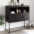 Aparador de acero laminado en frío negro 100,5x39x107