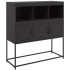Aparador de acero laminado en frío negro 100,5x39x107