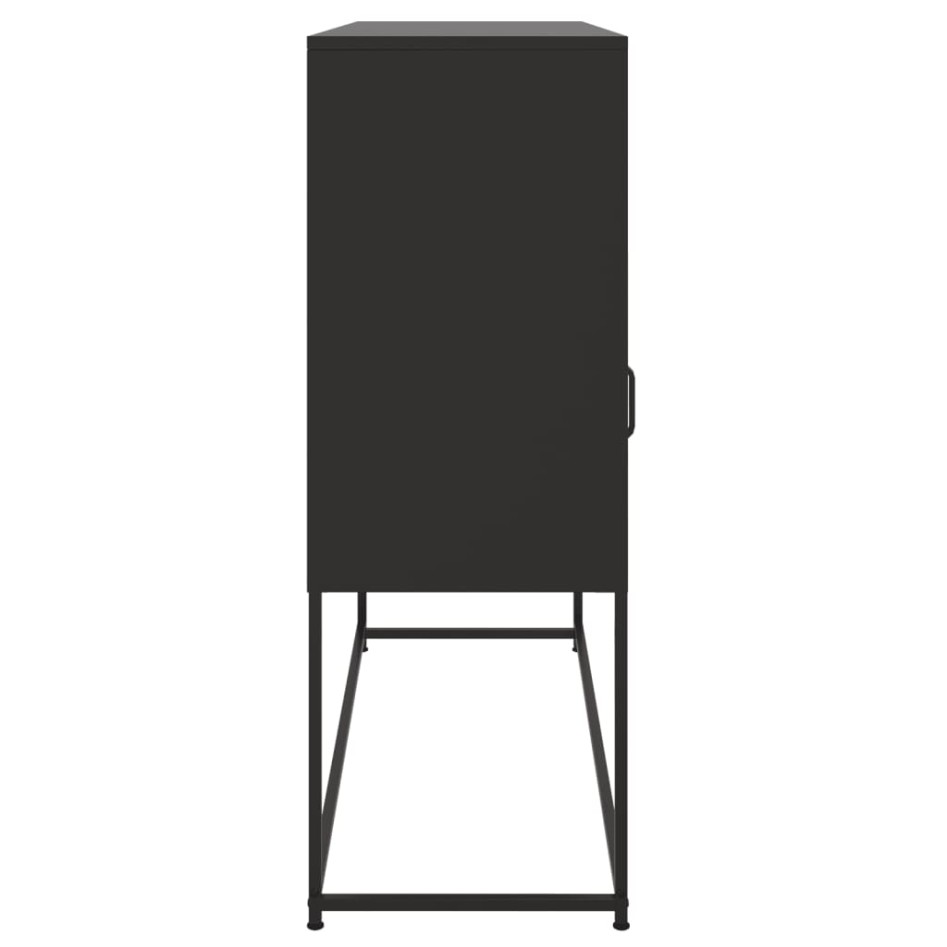 Aparador de acero laminado en frío negro 100,5x39x107
