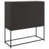Aparador de acero laminado en frío negro 100,5x39x107