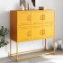 Aparador de acero laminado en frío amarillo 100,5x39x107
