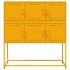Aparador de acero laminado en frío amarillo 100,5x39x107