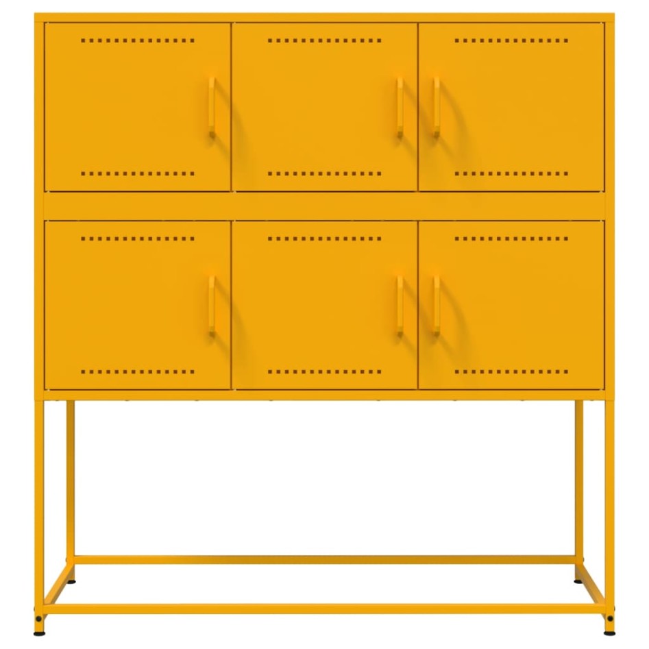 Aparador de acero laminado en frío amarillo 100,5x39x107