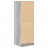 Armario botiquín madera ingeniería gris Sonoma 40x41x118