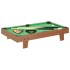 Mini mesa de billar marrón y verde 92x52x19