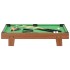 Mini mesa de billar marrón y verde 92x52x19