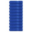 Toallas de baño 10 uds azul 100x150 cm 360 g/m² 100% algodón