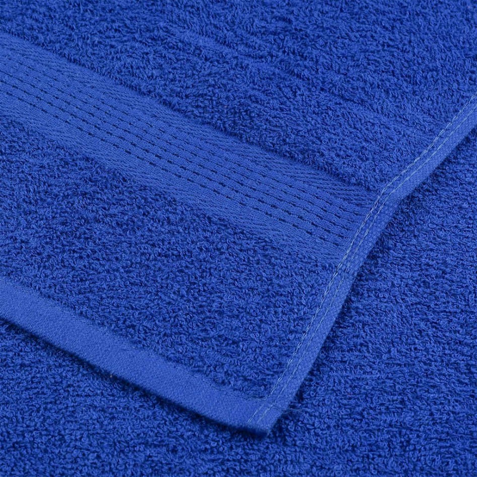 Toallas de baño 10 uds azul 100x150 cm 360 g/m² 100%