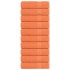 Toallas de baño 10 uds naranja 100x150 cm 360gsm 100%