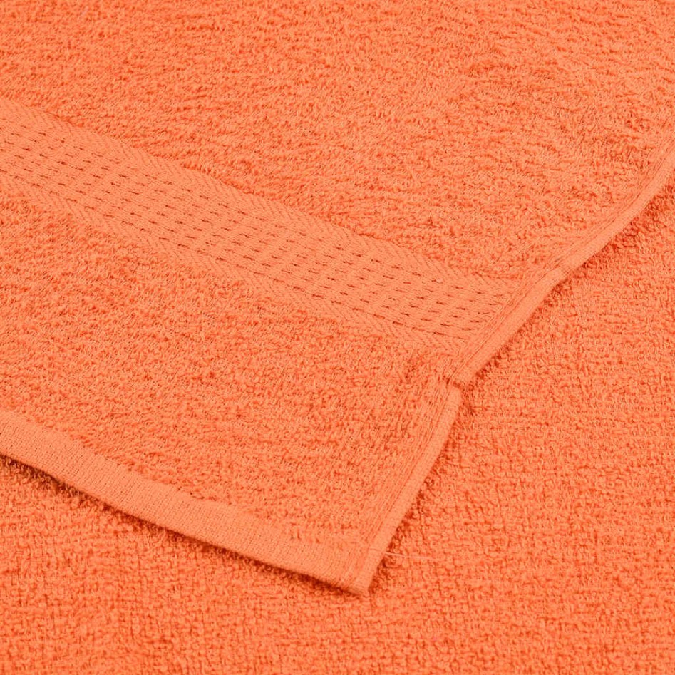 Toallas de baño 10 uds naranja 100x150 cm 360gsm 100%