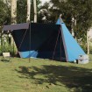 Tienda de campaña familiar tipi 6 personas impermeable azul