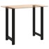 Patas de mesa de centro acero negro 2 uds 60x(110-111)